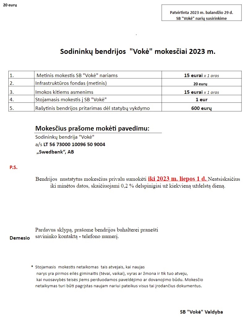 Mokesčiai 2023m